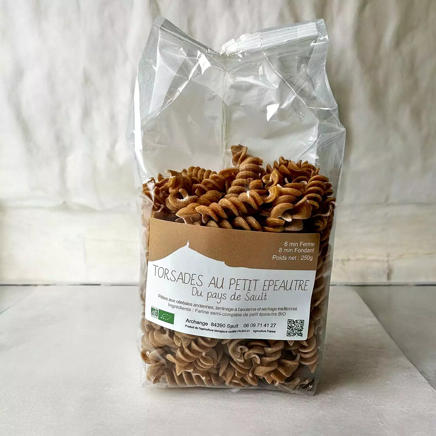 Torsade à la farine de petit épeautre BIO